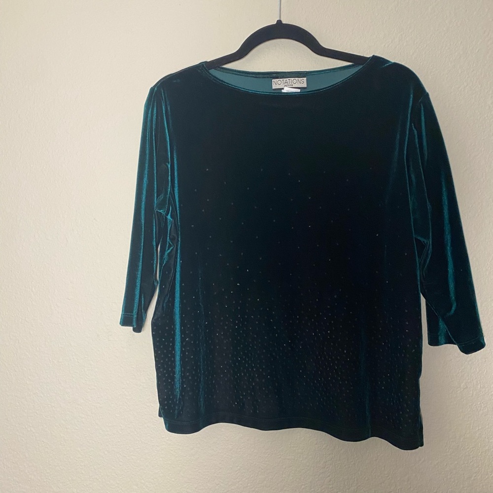 Green sparkle sweater